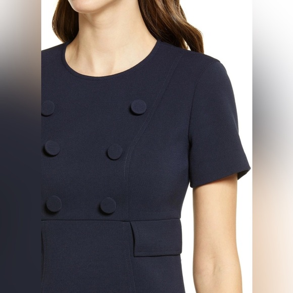 Harper Midnight Blue Buttoned Dress size 4 - Picture 2 of 10